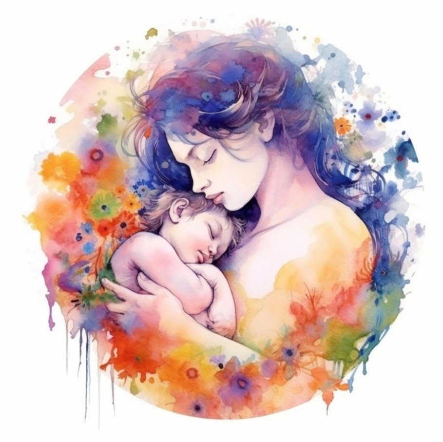 Indian Paediatrics Mother & Baby Logo
